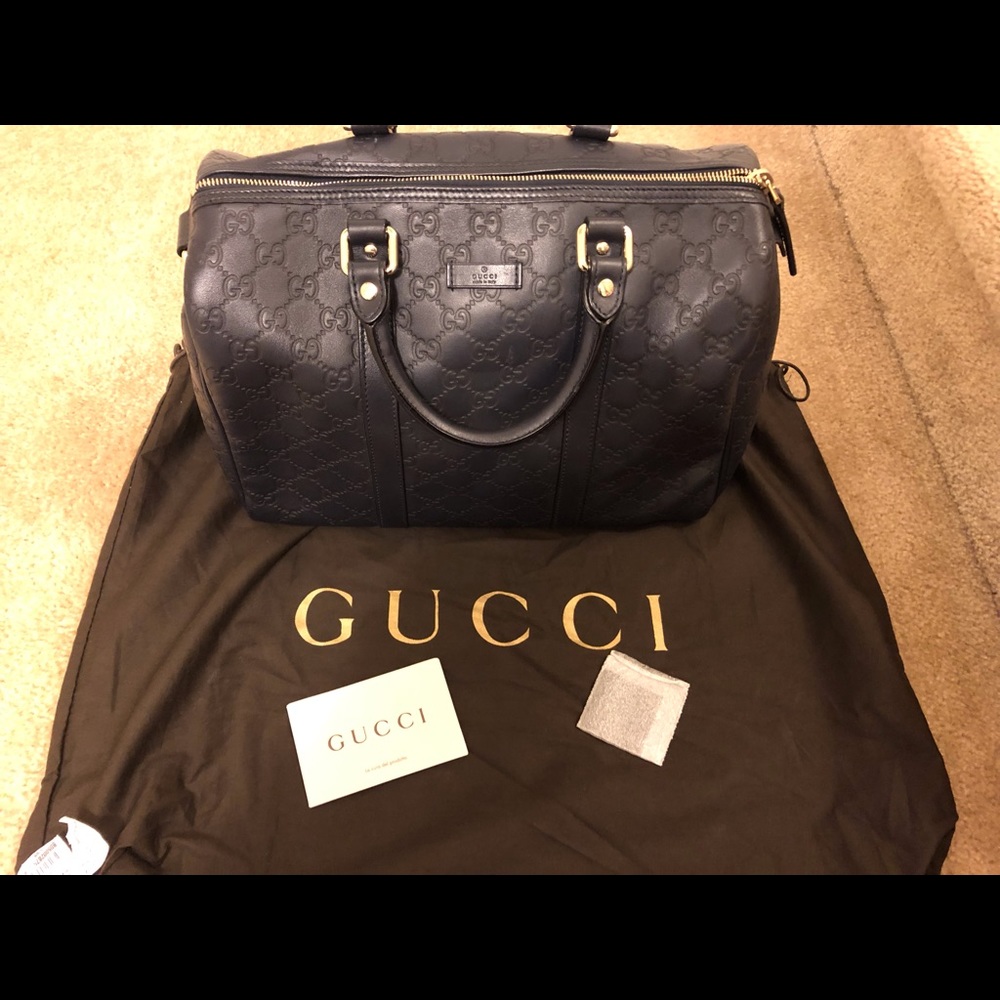 GUCCI Boston Joy Guccissima Leather Medium